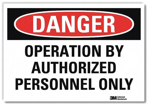 Danger Sign 5inx7in Reflective Sheeting