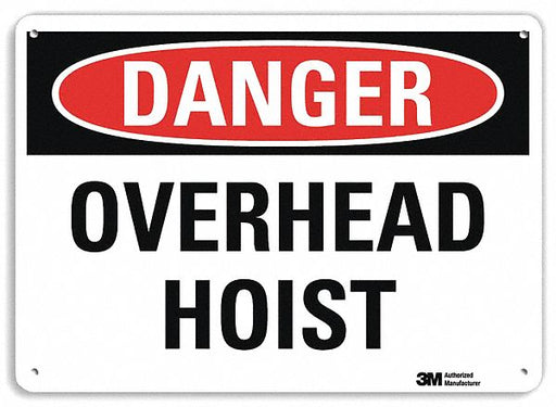 Danger Sign 7 inx10 in Plastic
