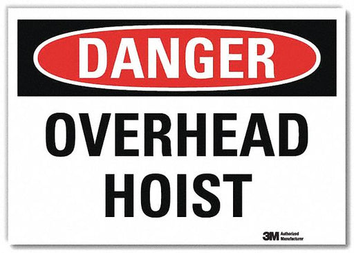 Danger Sign 7 in x 10 in Rflct Sheeting