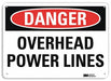 Danger Sign 10 in x 14 in Aluminum