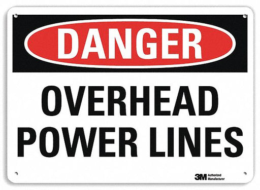 Danger Sign 7 inx10 in Plastic