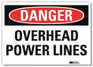 Danger Sign 7 in x 10 in Rflct Sheeting