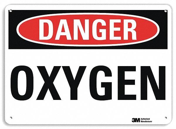 Danger Sign 7 in x 10 in Plastic