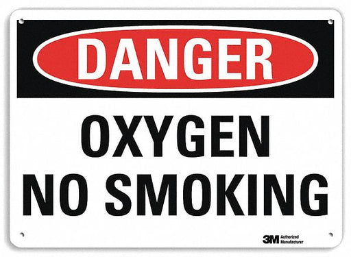 Danger Sign 7 in x 10 in Plastic