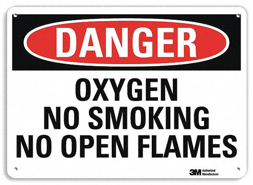 Danger Sign 10 inx14 in Plastic