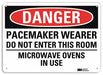Danger Sign 7 in x 10 in Aluminum