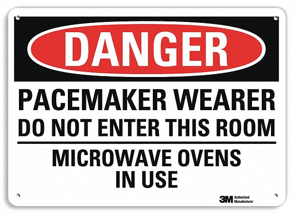 Danger Sign 7 in x 10 in Aluminum