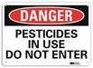 Danger Sign 7 inx10 in Plastic