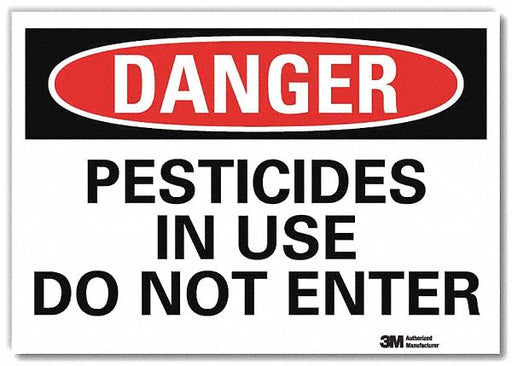 Danger Sign 7 in x 10 in Rflct Sheeting
