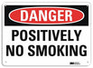 Danger Sign 7 inx10 in Plastic