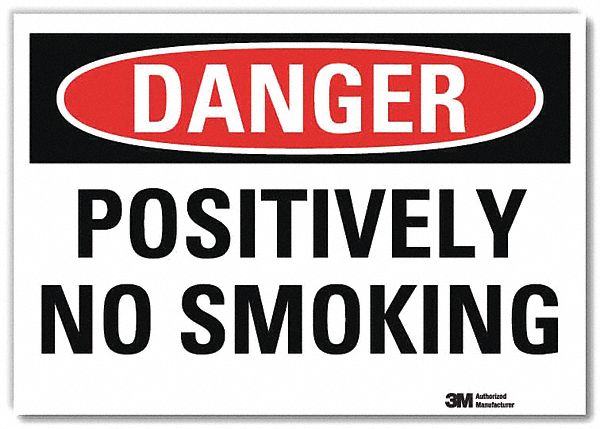 Danger Sign 5 in x 7 in Rflct Sheeting