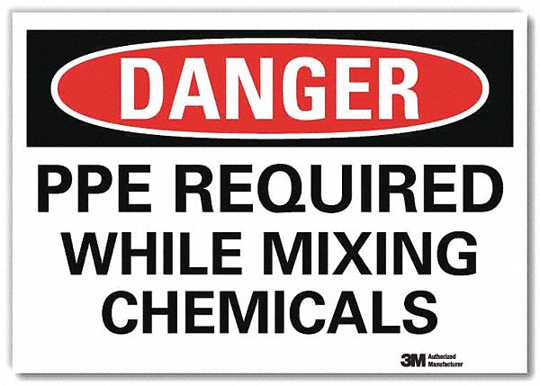 Danger Sign 7inx10in Reflective Sheeting