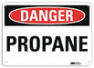 Danger Sign 7 in x 10 in Aluminum