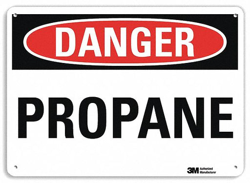 Danger Sign 10 in x 14 in Plastic