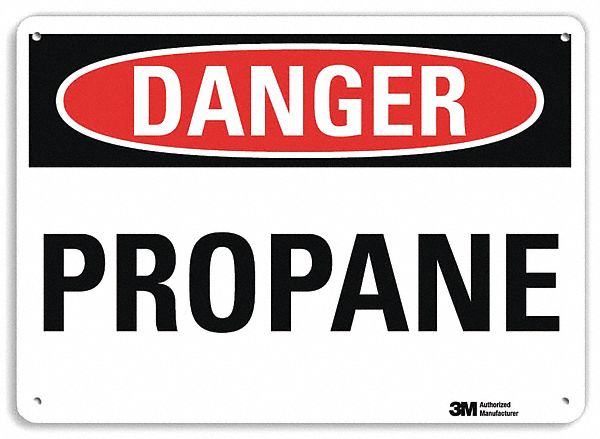 Danger Sign 10 in x 14 in Plastic