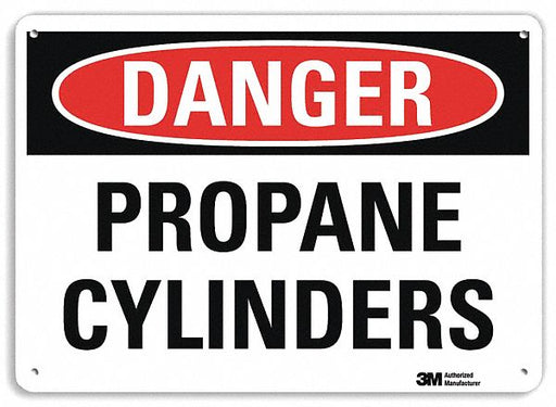 Danger Sign 10 in x 14 in Plastic