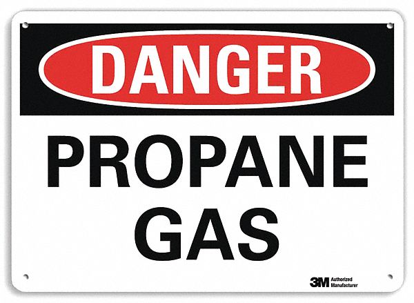 Danger Sign 10 in x 14 in Aluminum