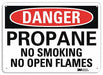 Danger Sign 7 inx10 in Plastic