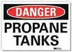 Danger Sign 7 in x 10 in Rflct Sheeting