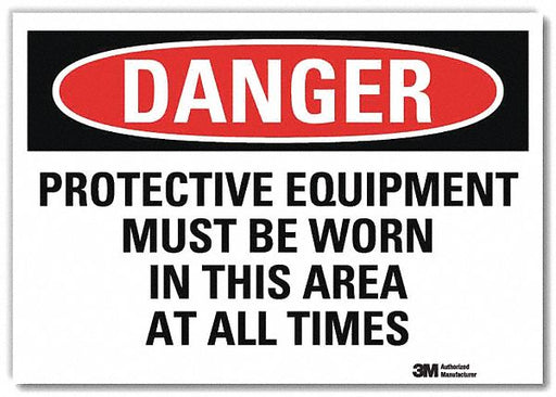 Danger Sign 5inx7in Reflective Sheeting