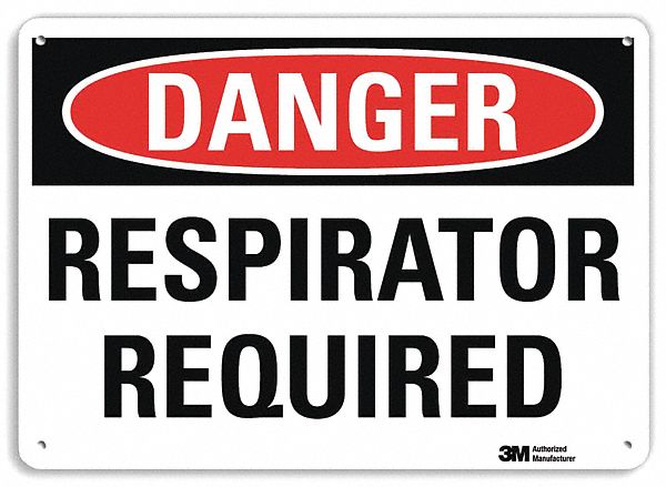 Danger Sign 10 in x 14 in Aluminum