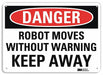Danger Sign 10 inx14 in Plastic