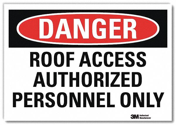 Danger Sign 10inx14in Reflctv Sheeting