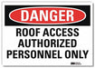 Danger Sign 5inx7in Reflective Sheeting