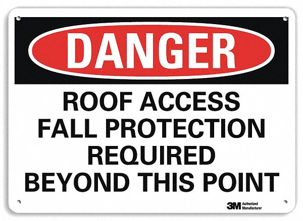Danger Sign 7 inx10 in Plastic