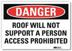 Danger Sign 7 in x 10 in Rflct Sheeting