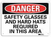 Danger Sign 7 inx10 in Plastic