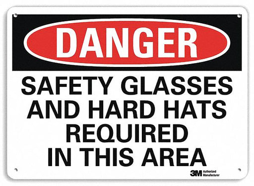 Danger Sign 7 inx10 in Plastic
