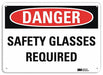 Danger Sign 7 in x 10 in Aluminum