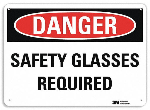 Danger Sign 10 in x 14 in Plastic