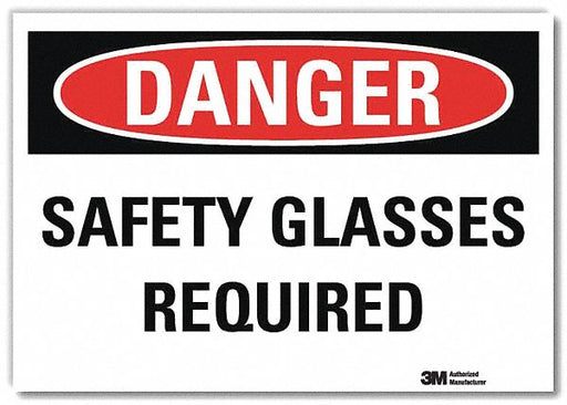 Danger Sign 10 in x 14 in Rflct Sheeting