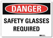 Danger Sign 5 in x 7 in Rflct Sheeting