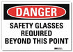 Danger Sign 10 in x 14 in Rflct Sheeting