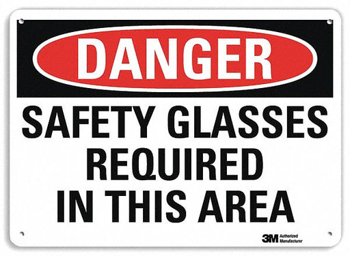 Danger Sign 7 inx10 in Plastic