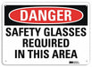 Danger Sign 10 in x 14 in Plastic