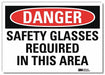 Danger Sign 7 in x 10 in Rflct Sheeting