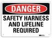 Danger Sign 7 inx10 in Plastic
