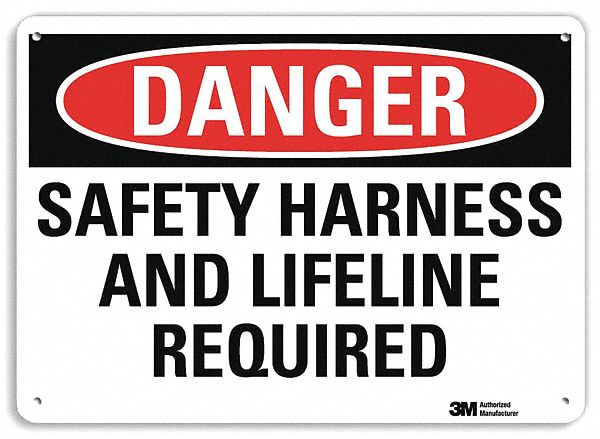 Danger Sign 7 inx10 in Plastic