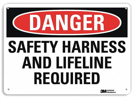 Danger Sign 10 inx14 in Plastic