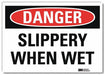 Danger Sign 5 in x 7 in Rflct Sheeting