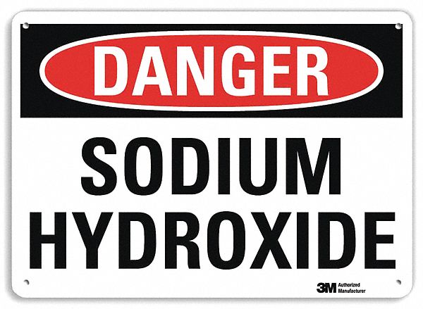 Danger Sign 7 in x 14 in Aluminum