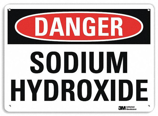 Danger Sign 7 in x 10 in Plastic