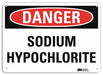 Danger Sign 10 in x 14 in Aluminum