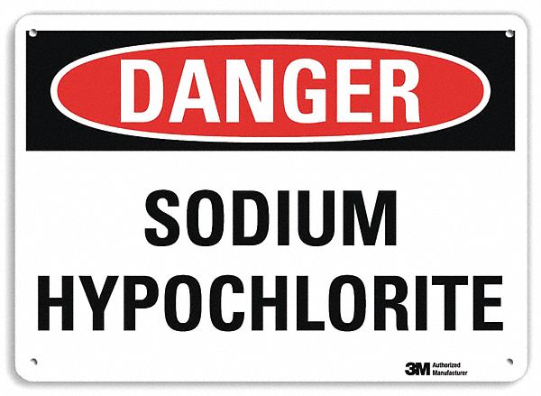 Danger Sign 10 in x 14 in Aluminum