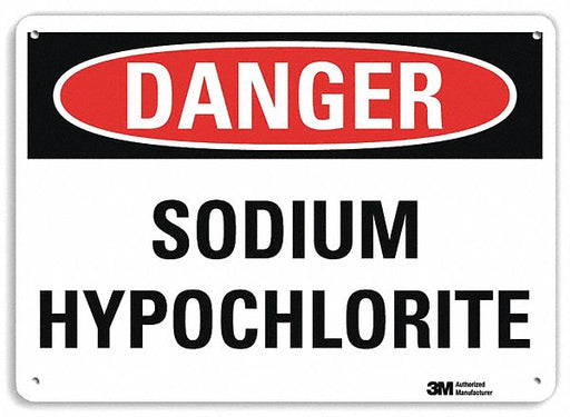 Danger Sign 7 in x 10 in Plastic