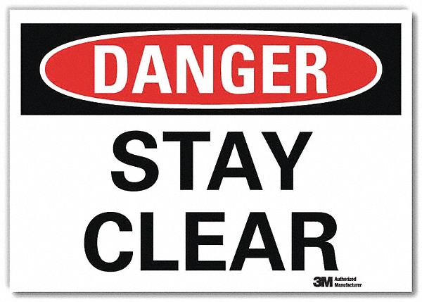 Danger Sign 7inx10in Reflective Sheeting
